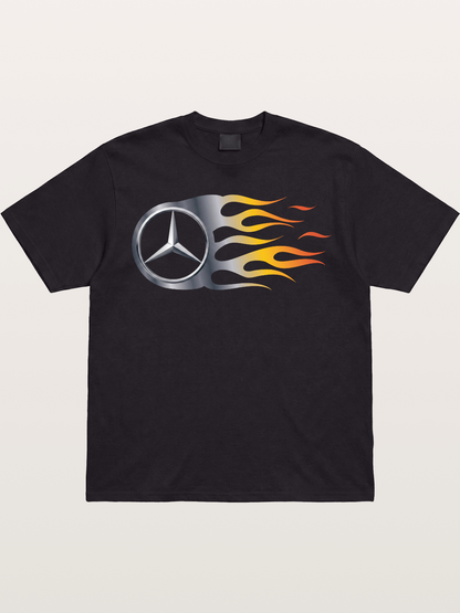 Mercedes Star With Flame Design Gildan T-shirt