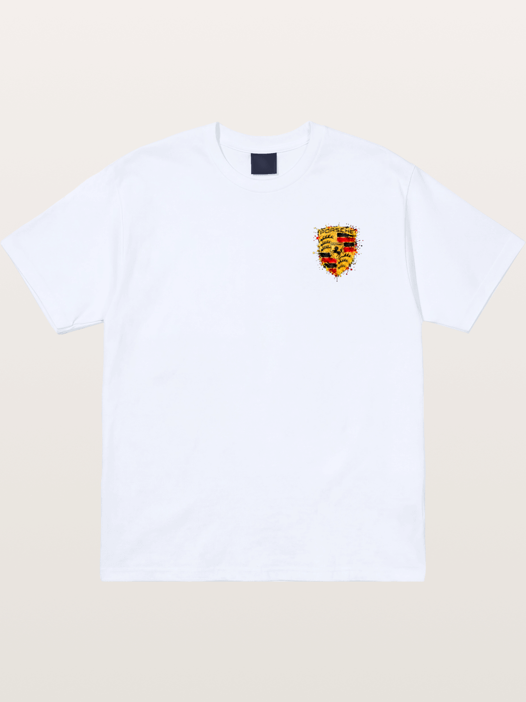 Porsche Splash Crest Design Gildan T-shirt