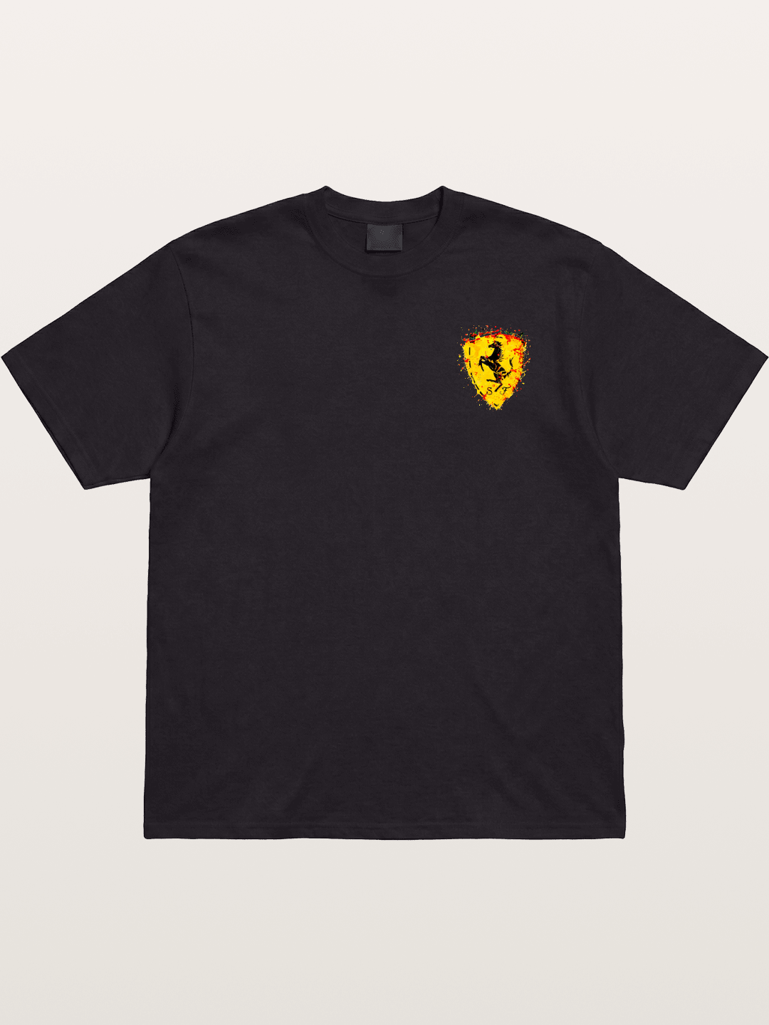 Ferrari Paint Splash Logo Gildan T-shirt