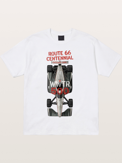 Back View Route66 IndyCar Cotton T-shirt