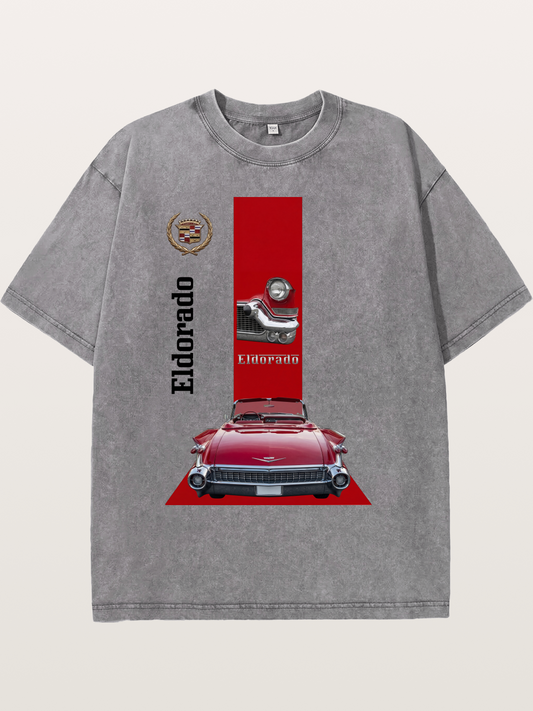 Red Convertible Washed T-shirt