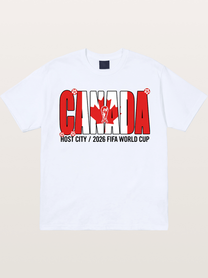 Canada 2026 World Cup Typography Gildan T-shirt