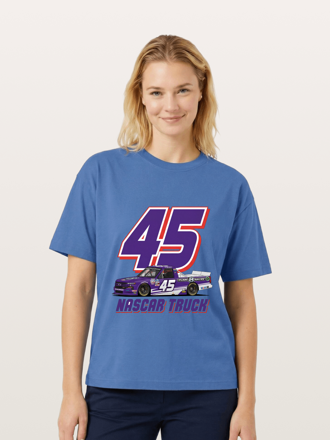 Purple 45 Racer Gildan T-shirt