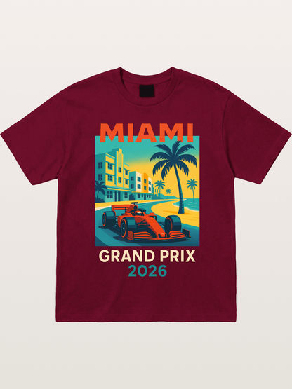 Miami Retro Race Vibes Gildan T-shirt