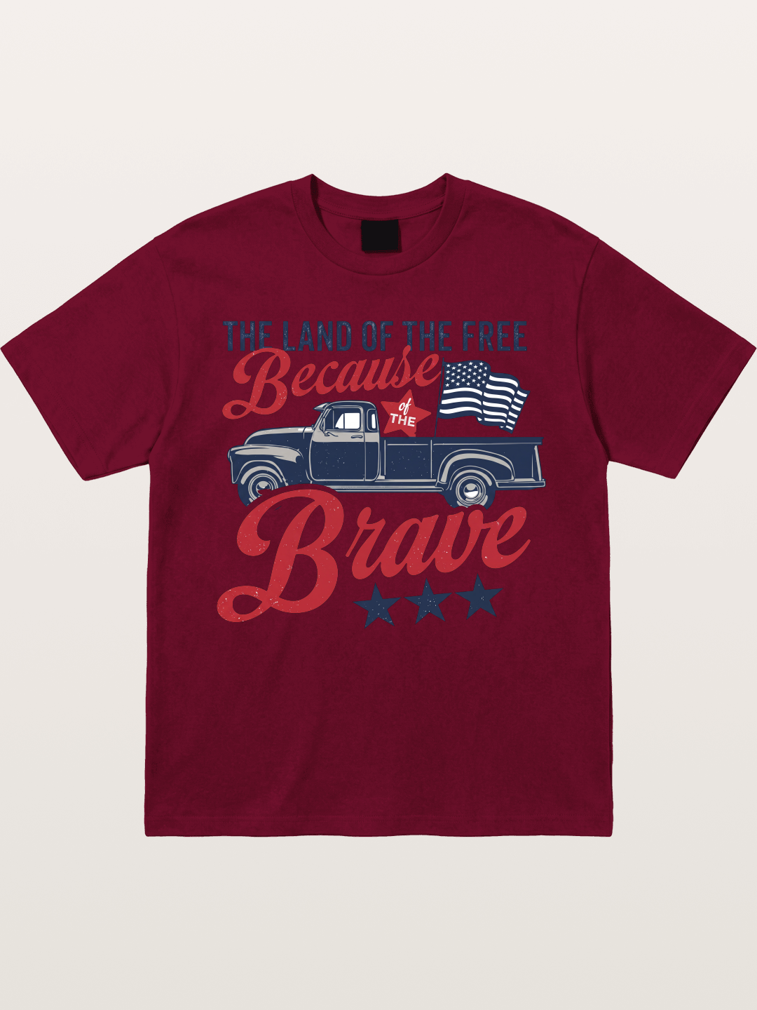 Land of the Free Vintage American Truck Gildan T-shirt