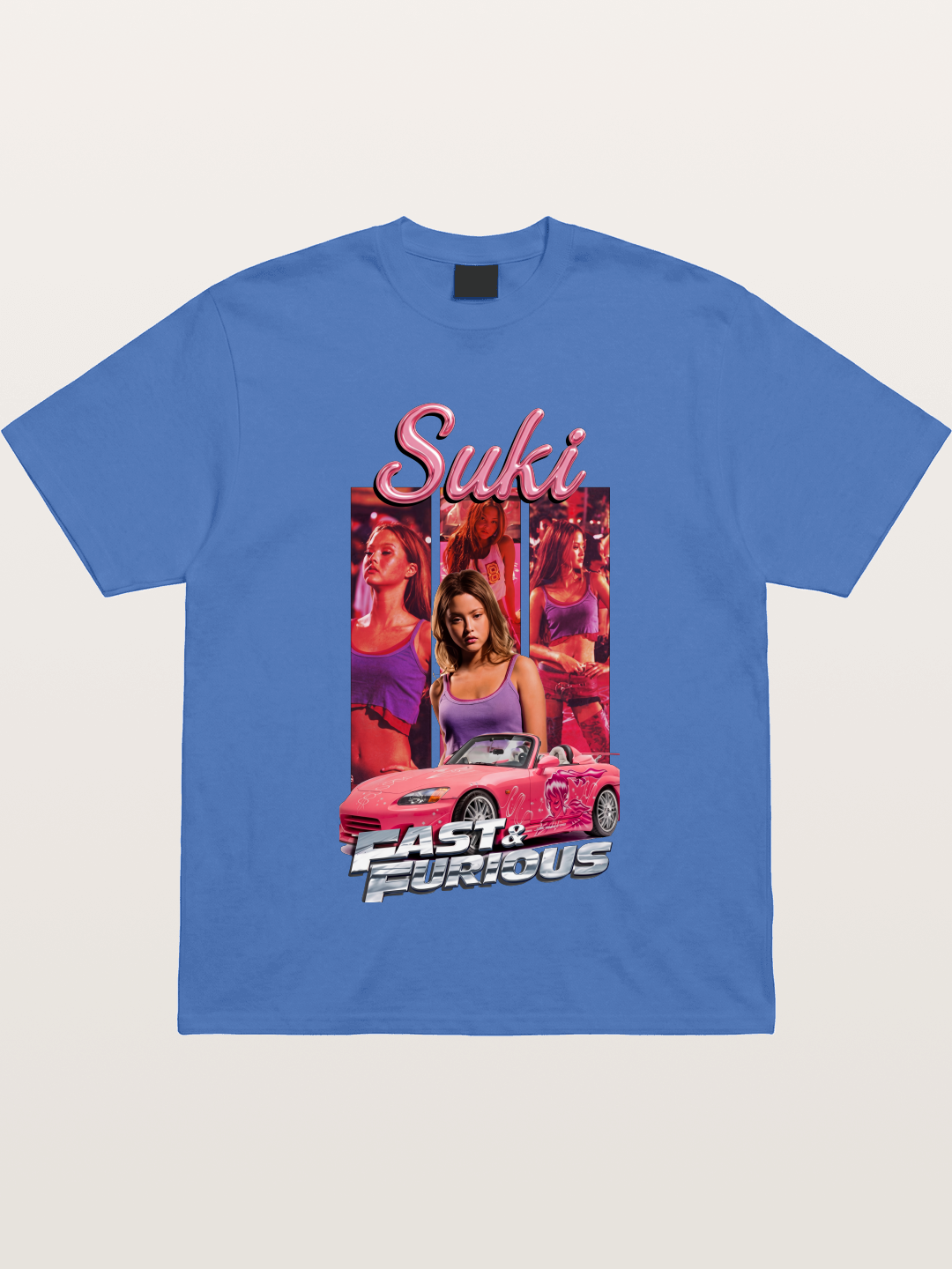 Fast & Furious Pink Crew Gildan T-shirt
