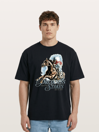 Preakness Stakes Jockey Poster Cotton T-shirt