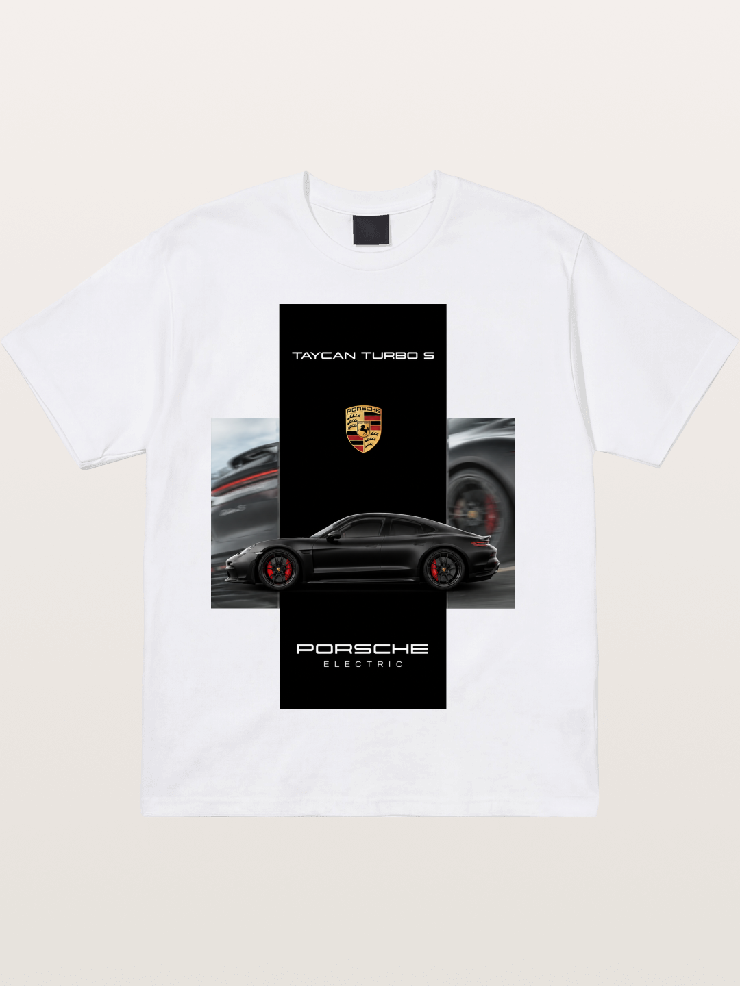 Porsche Taycan Turbo S Electric Cotton T-shirt