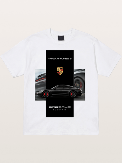 Porsche Taycan Turbo S Electric Cotton T-shirt