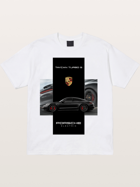 Porsche Taycan Turbo S Electric Cotton T-shirt