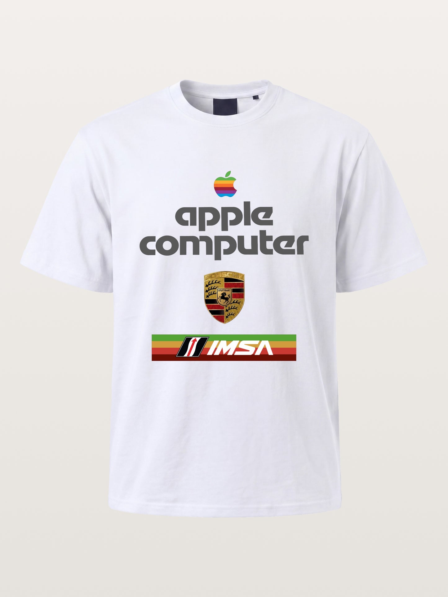 Apple IMSA Porsche Three Brand Combo Cotton T-shirt