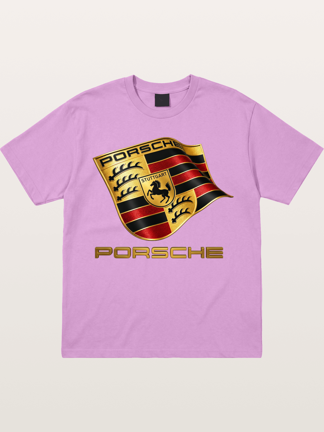Porsche Waving Crest Art Gildan T-shirt