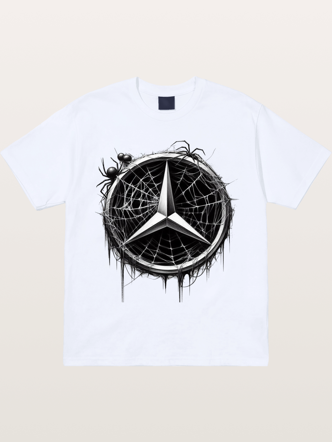 Mercedes Spider Web Logo Art Gildan T-shirt