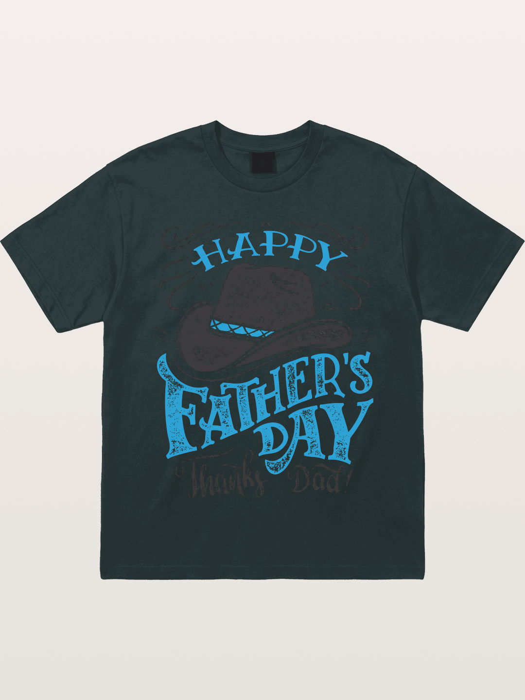 Happy Father's Day Cowboy Hat Gildan T-shirt