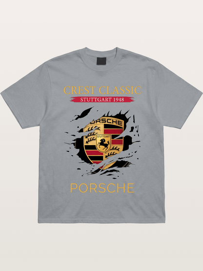 Porsche Stuttgart Tear Logo Gildan T-shirt