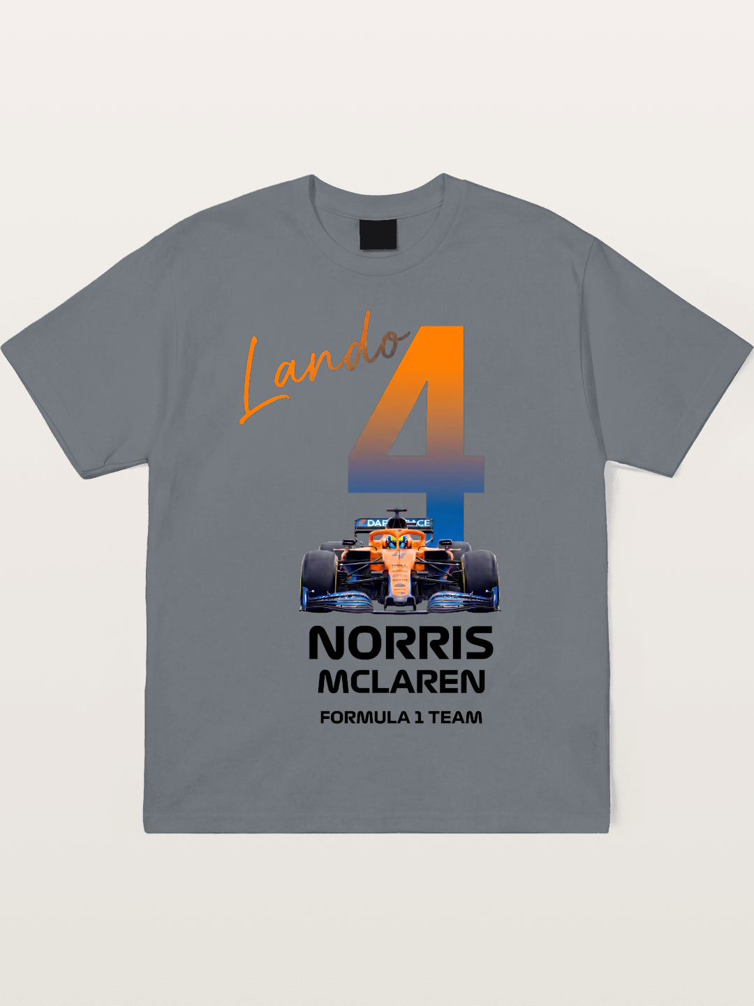Lando Norris McLaren 4 Graphic Cotton T-shirt