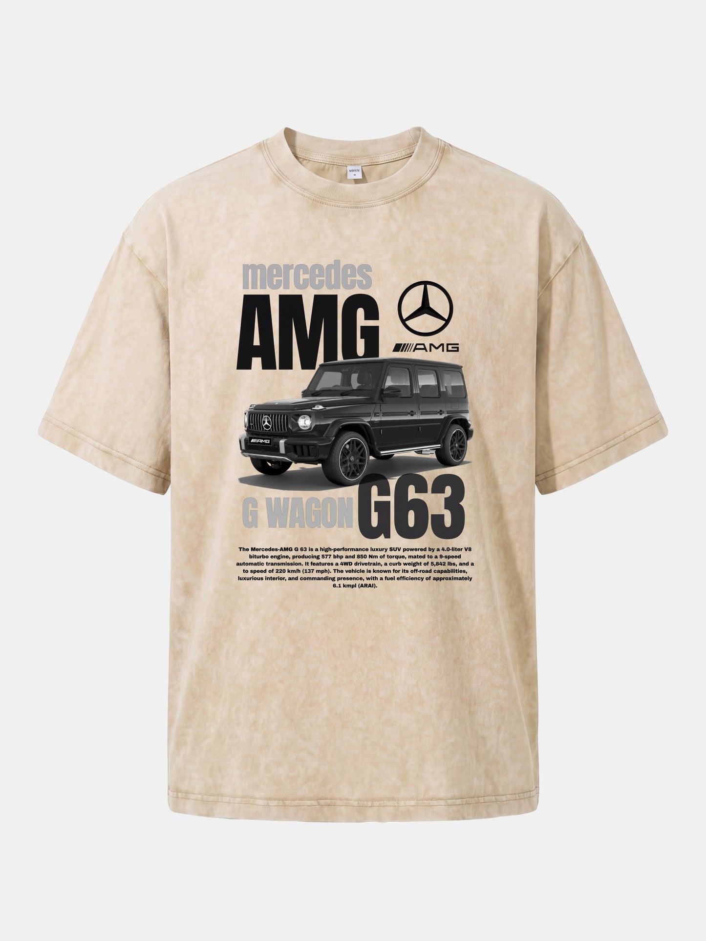 G63 Wagon Spec And Body Layout Washed T-shirt