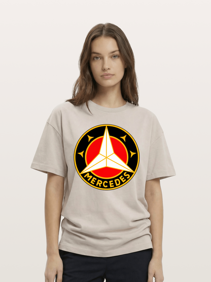 Vintage Mercedes Star Logo Cotton T-shirt