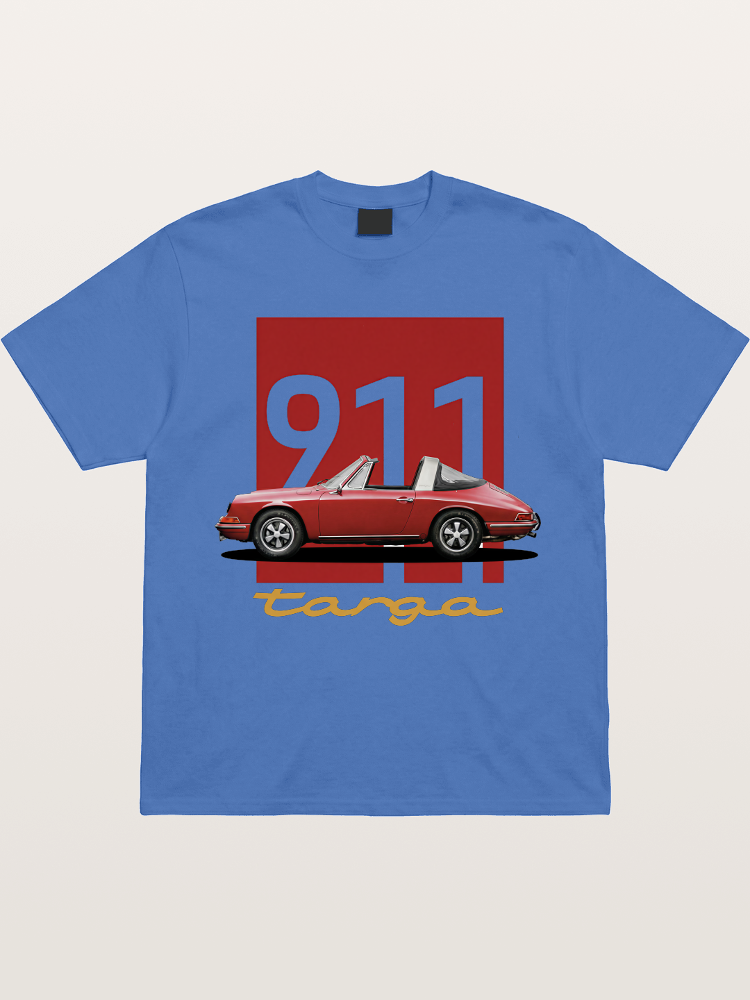 911 Targa Red Vintage Print Gildan T-shirt