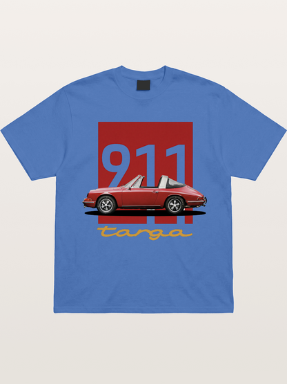 911 Targa Red Vintage Print Gildan T-shirt