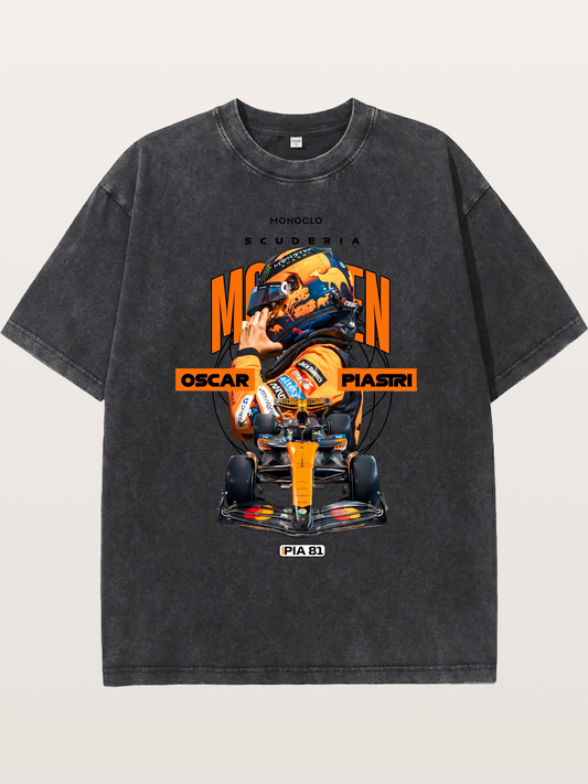 McLaren F1 Piastri 81 Washed T-shirt