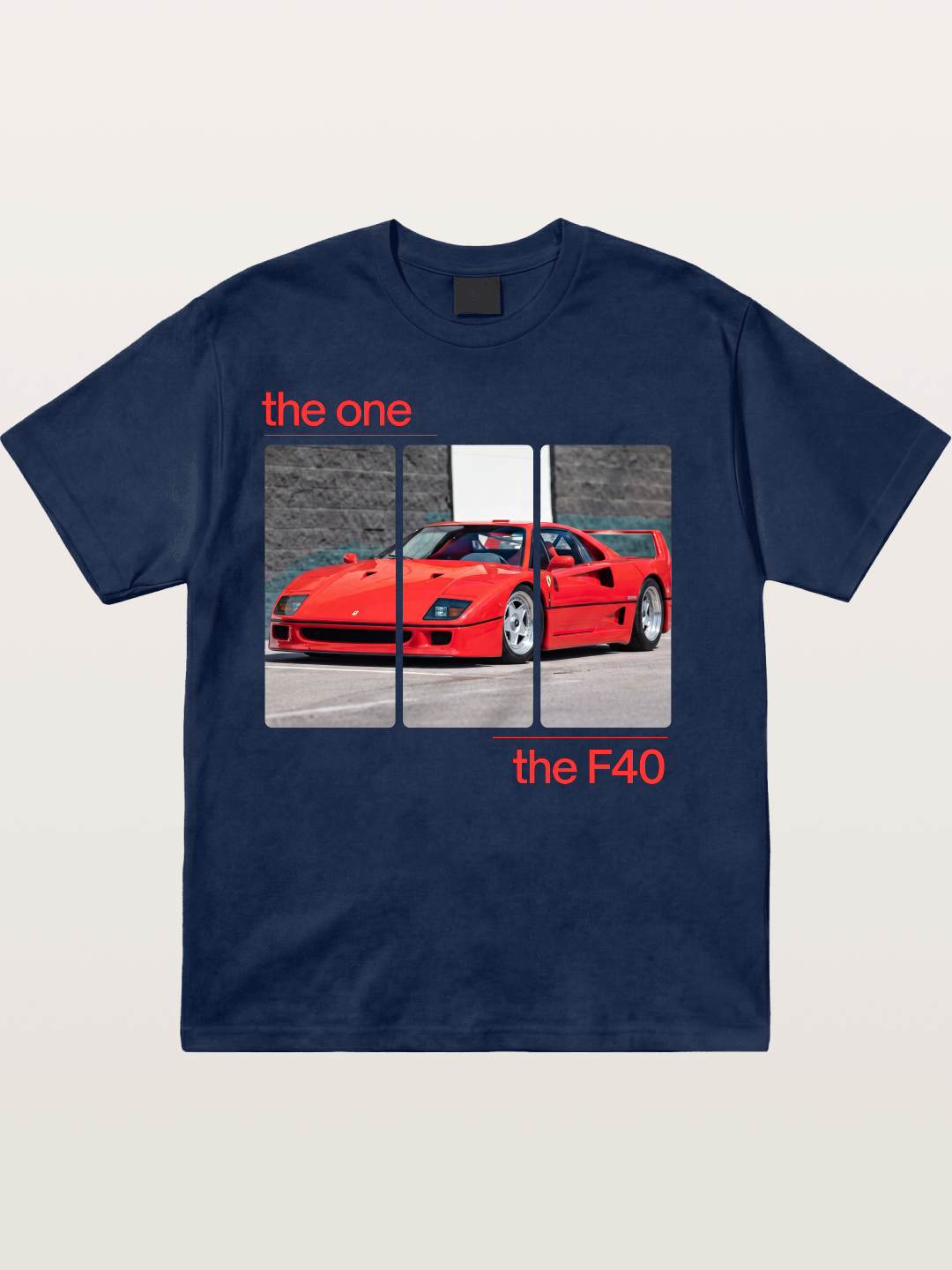 Ferrari F40 The One Split Panels Cotton T-shirt