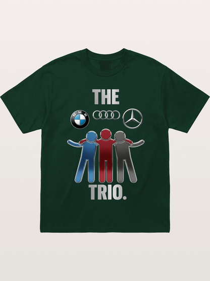 German Car Trio Friendship Print Gildan T-shirt