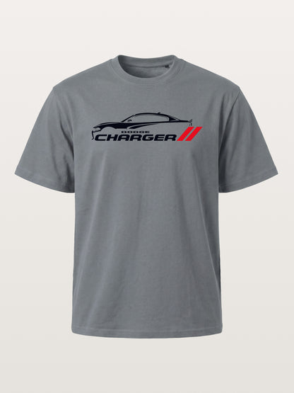 Charger Silhouette Strip Art Cotton T-shirt