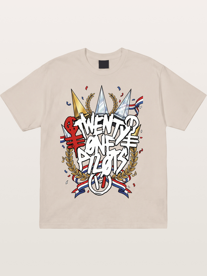 Twenty One Pilots Trophy Art Cotton T-shirt