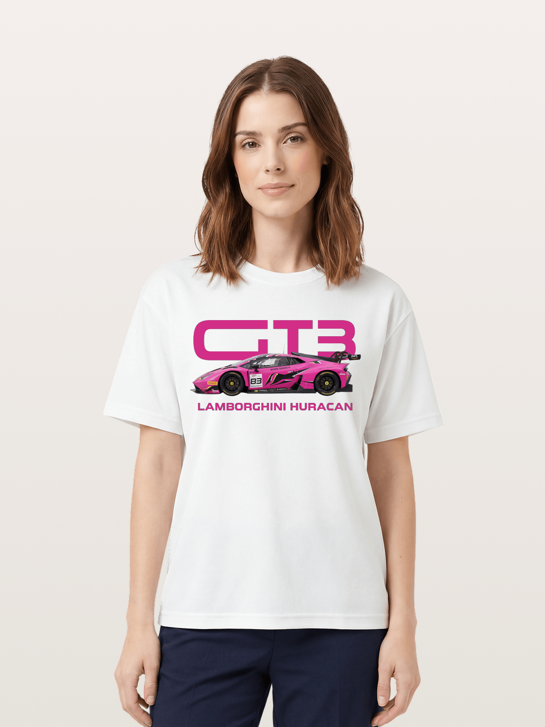 Pink Racer Cotton T-shirt