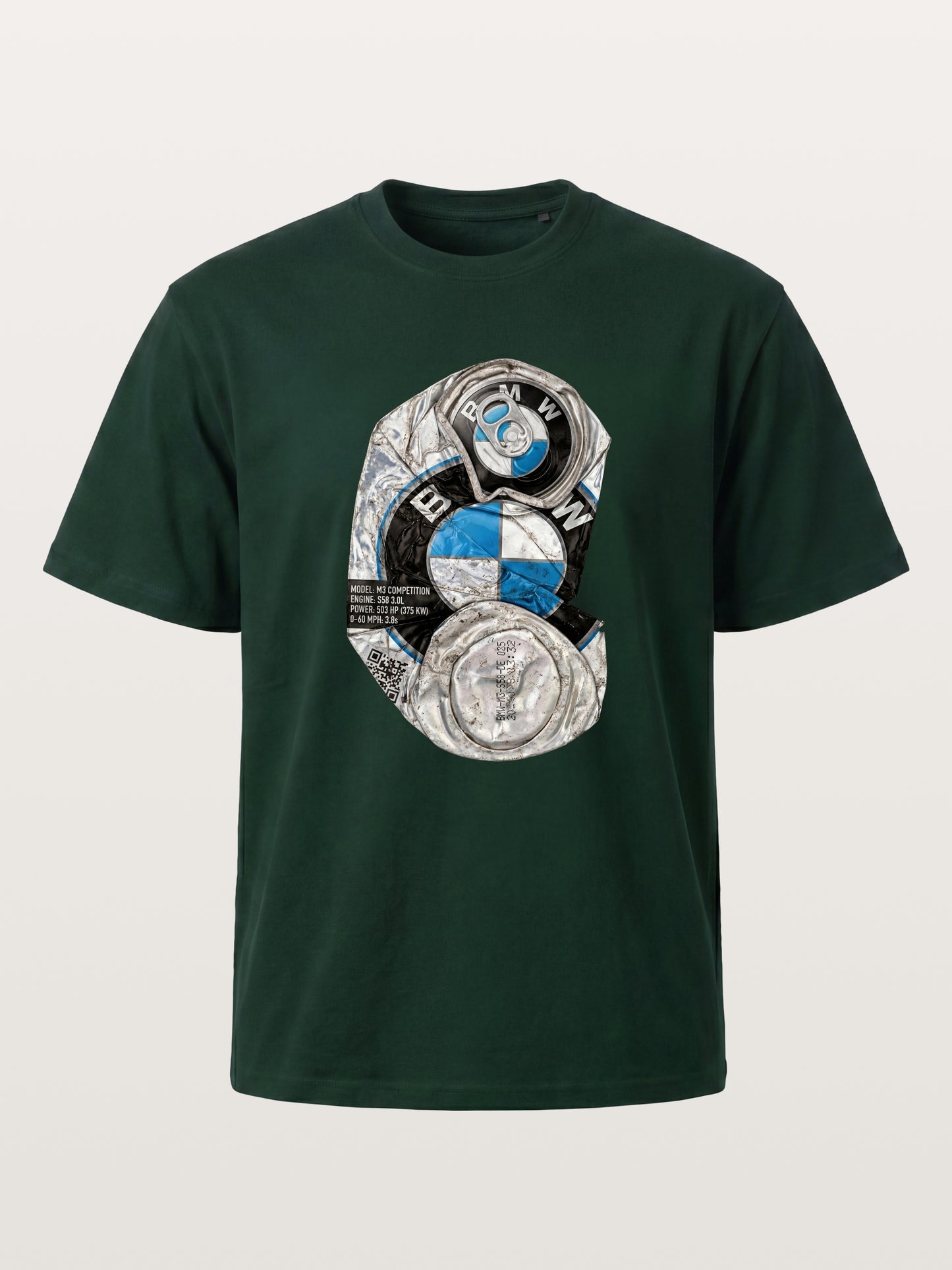 Crushed BMW Cans Collage Gildan T-shirt