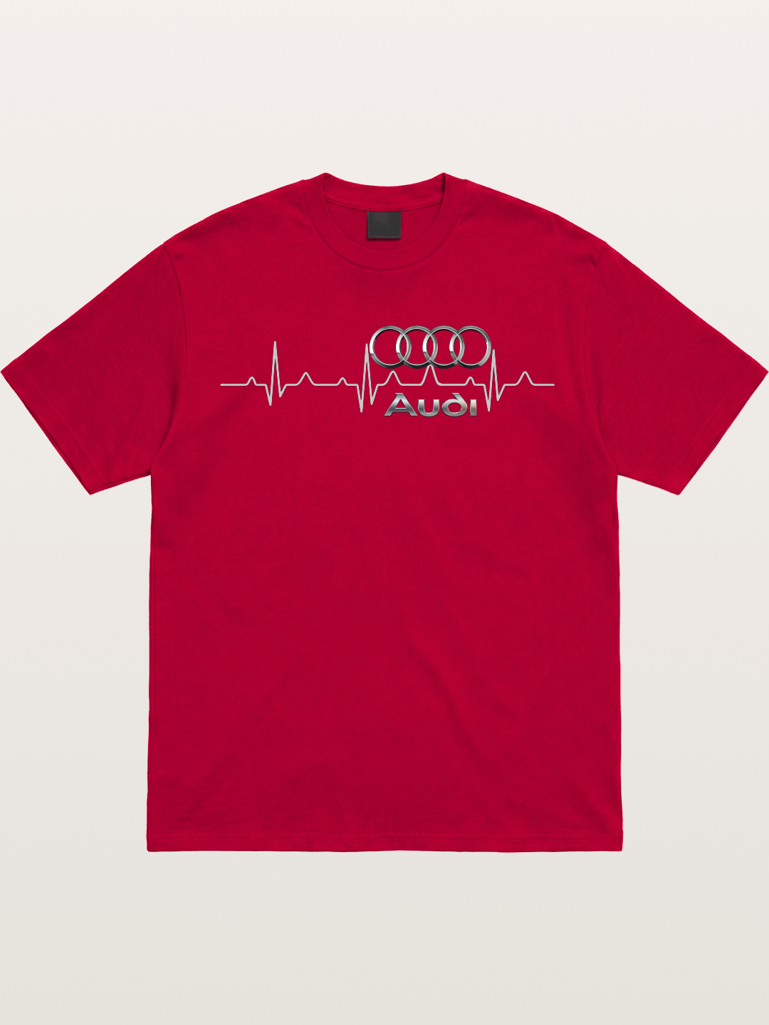 Audi Heartbeat Four Rings Gildan T-shirt