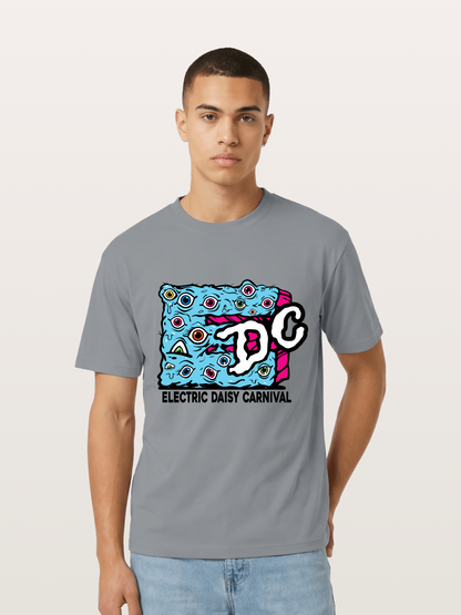 EDC Trippy Eye Daisy Print Gildan T-shirt