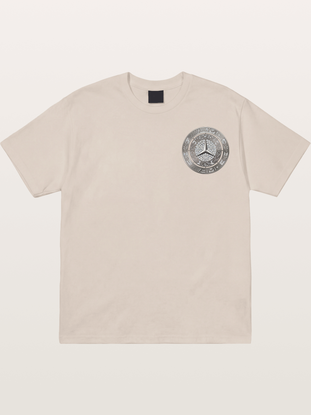 Mercedes Diamond Logo Art Cotton T-shirt