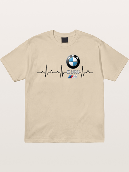 BMW Heartbeat Logo Art Gildan T-shirt