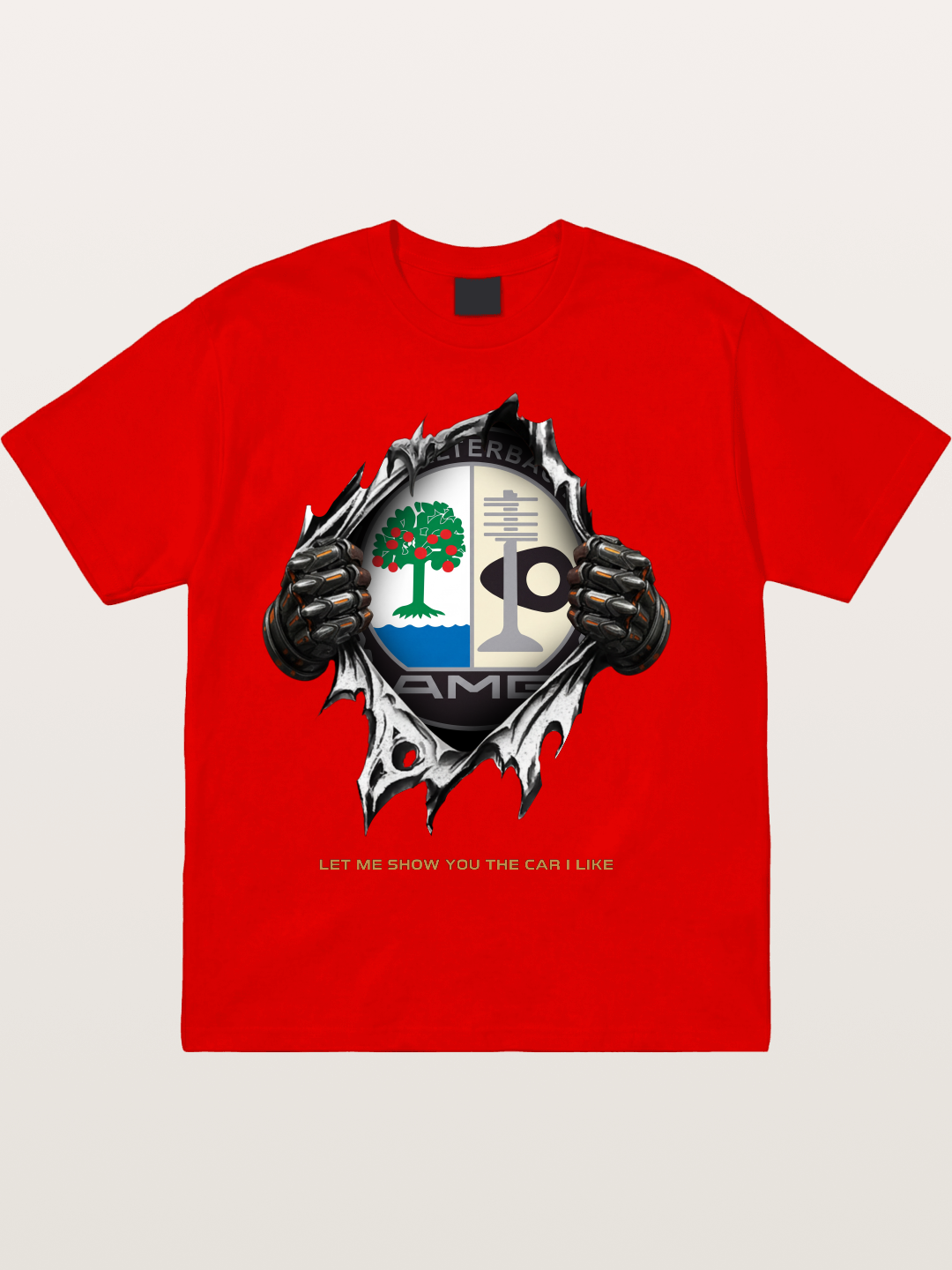 AMG Affalterbach Crest Tear Through Cotton T-shirt