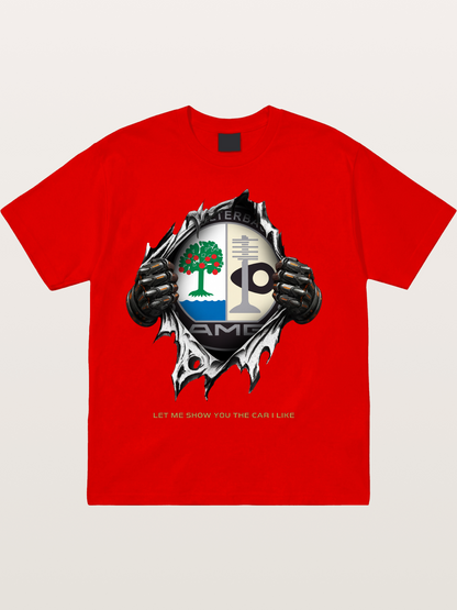 AMG Affalterbach Crest Tear Through Cotton T-shirt