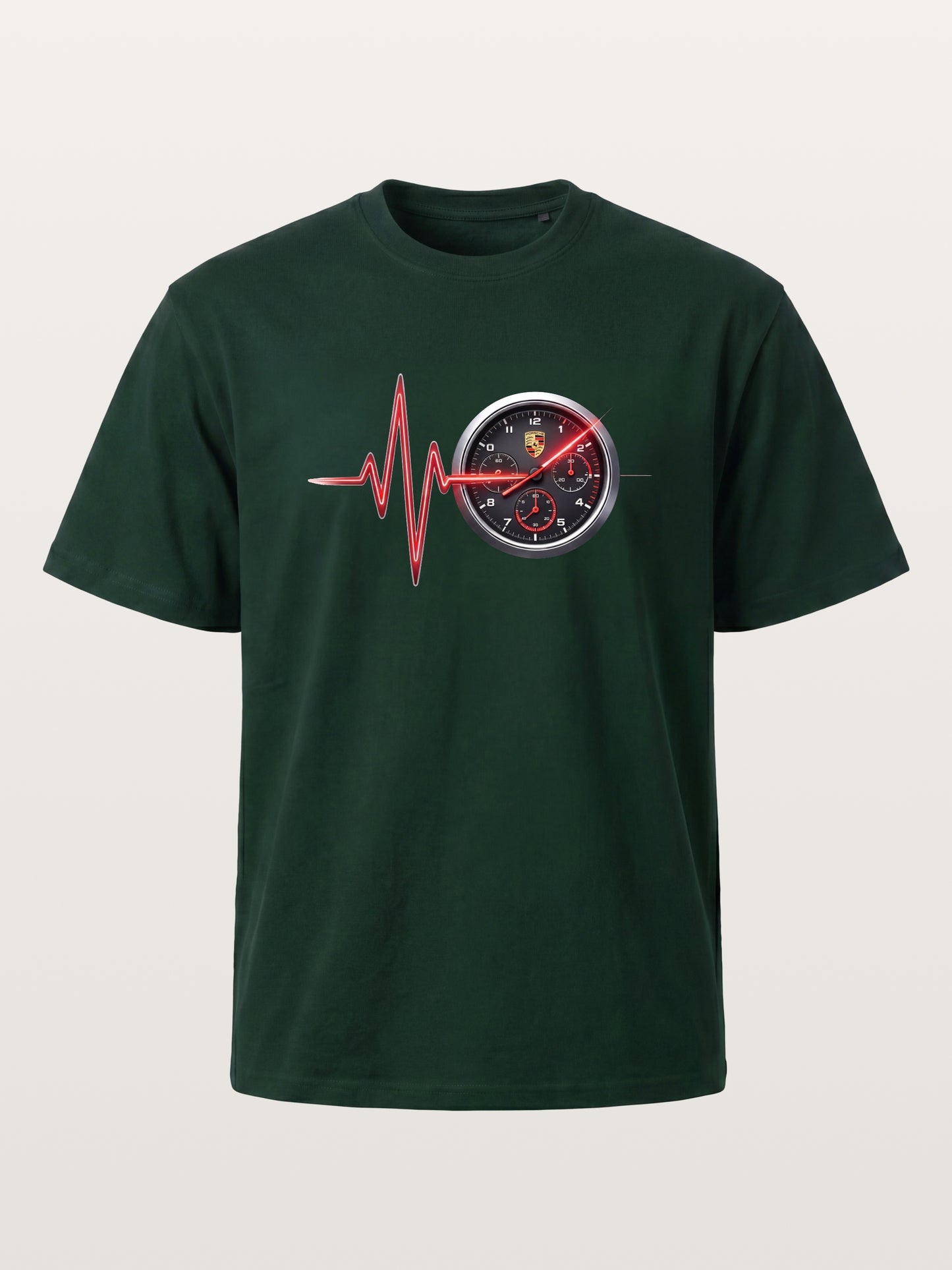 Heartbeat Line Porsche Dash Gauge Gildan T-shirt