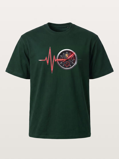 Heartbeat Line Porsche Dash Gauge Gildan T-shirt