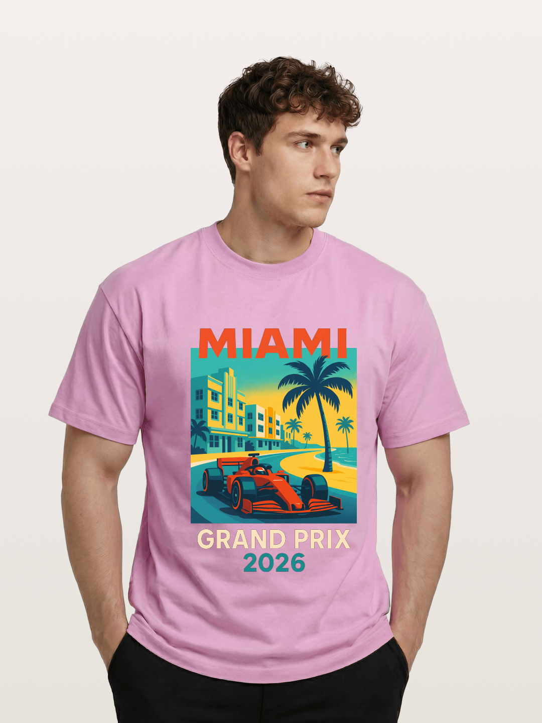 Miami Retro Race Vibes Gildan T-shirt