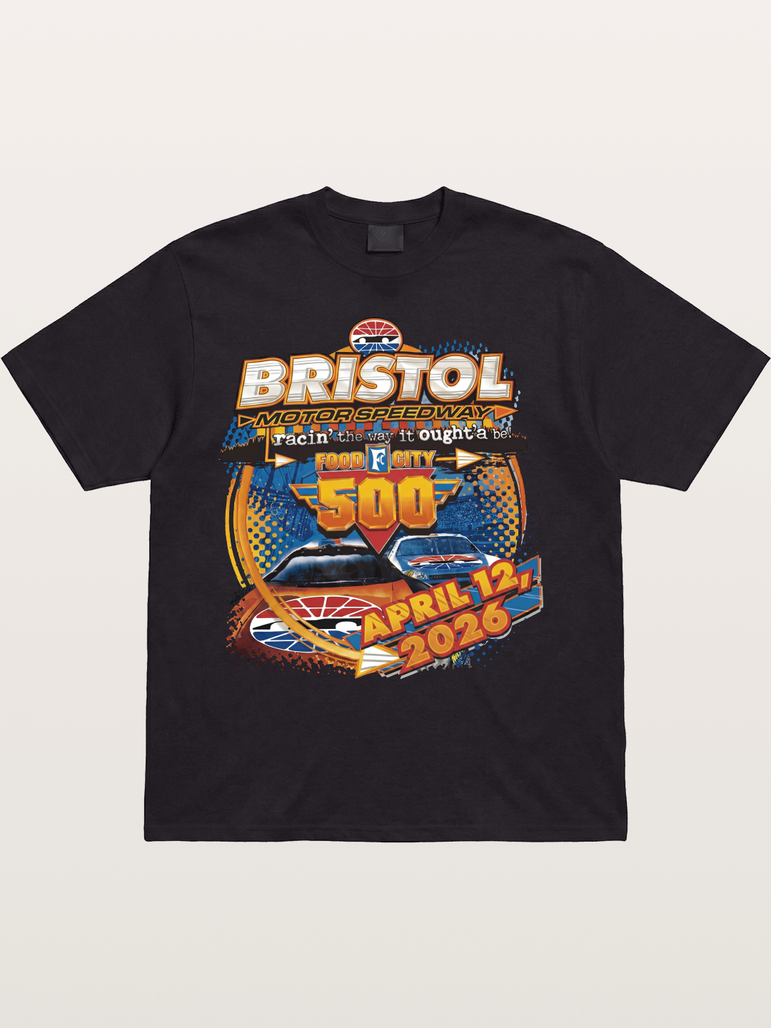 2026 Bristol Food City 500 Print Cotton T-shirt