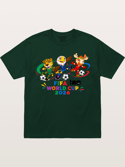 2026 World Cup Mascots Art Gildan T-shirt