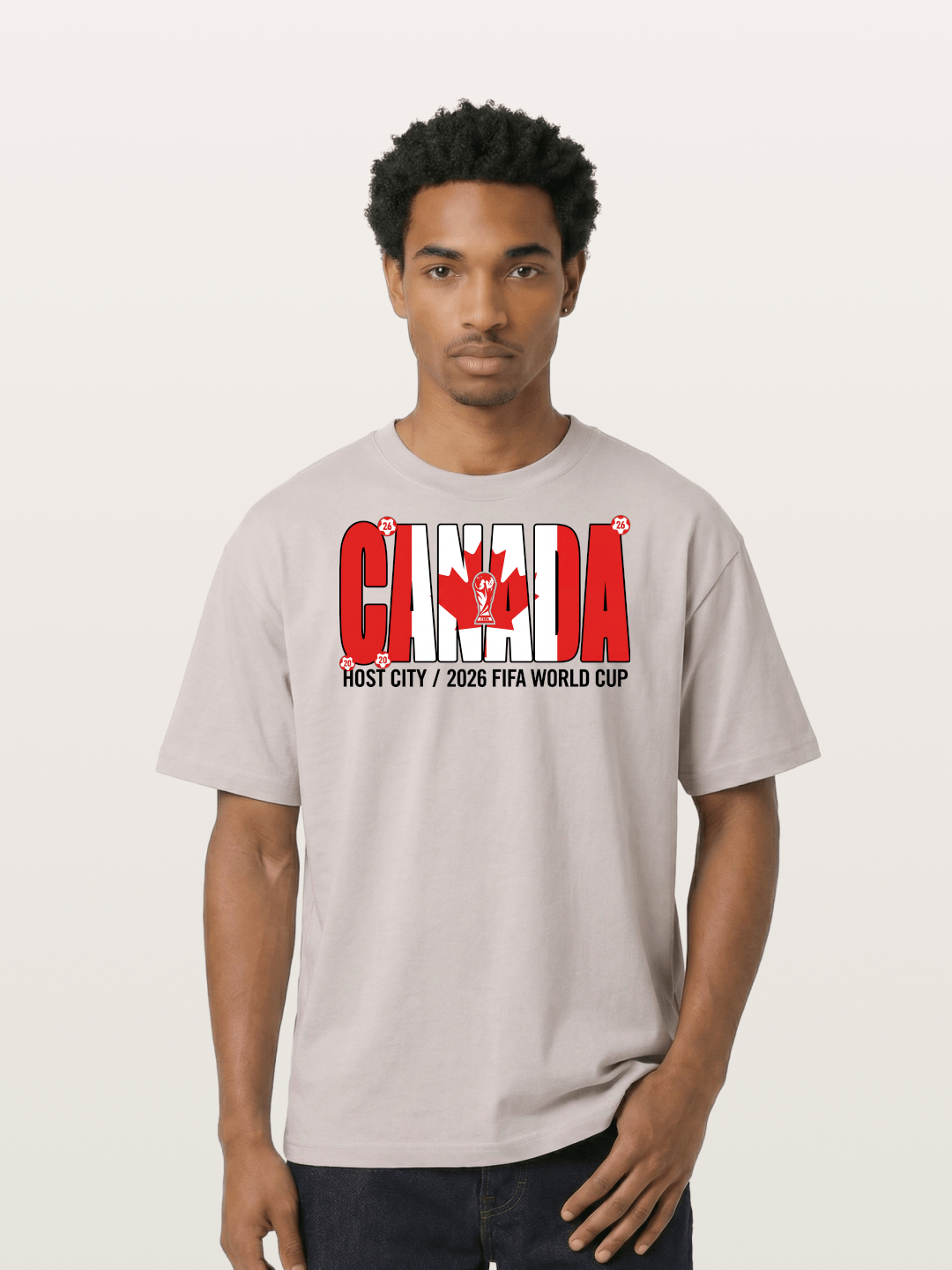 Canada 2026 World Cup Typography Cotton T-shirt