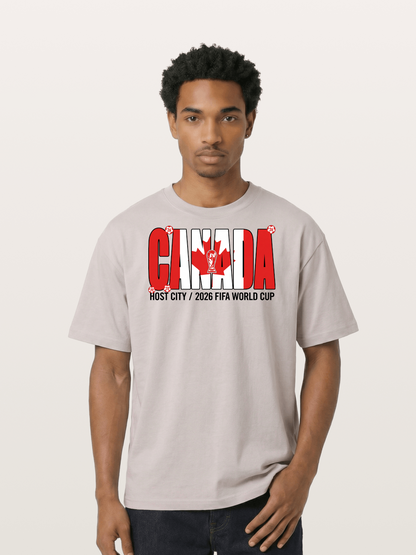 Canada 2026 World Cup Typography Cotton T-shirt