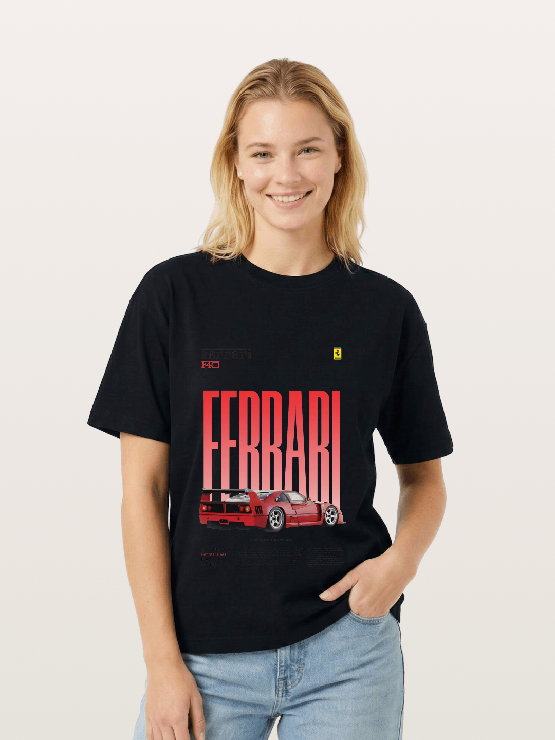 Gradient Red Gildan T-shirt