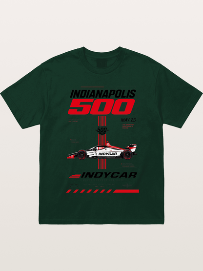 IndyCar Indianapolis 500 Poster Gildan T-shirt