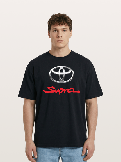 Toyota Supra Handwritten Logo Cotton T-shirt