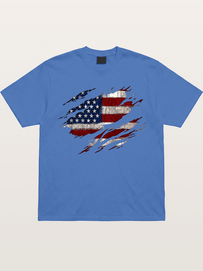Eagle Claw Retro American Flag Gildan T-shirt