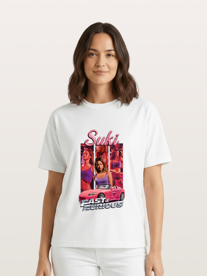 Fast & Furious Pink Crew Gildan T-shirt