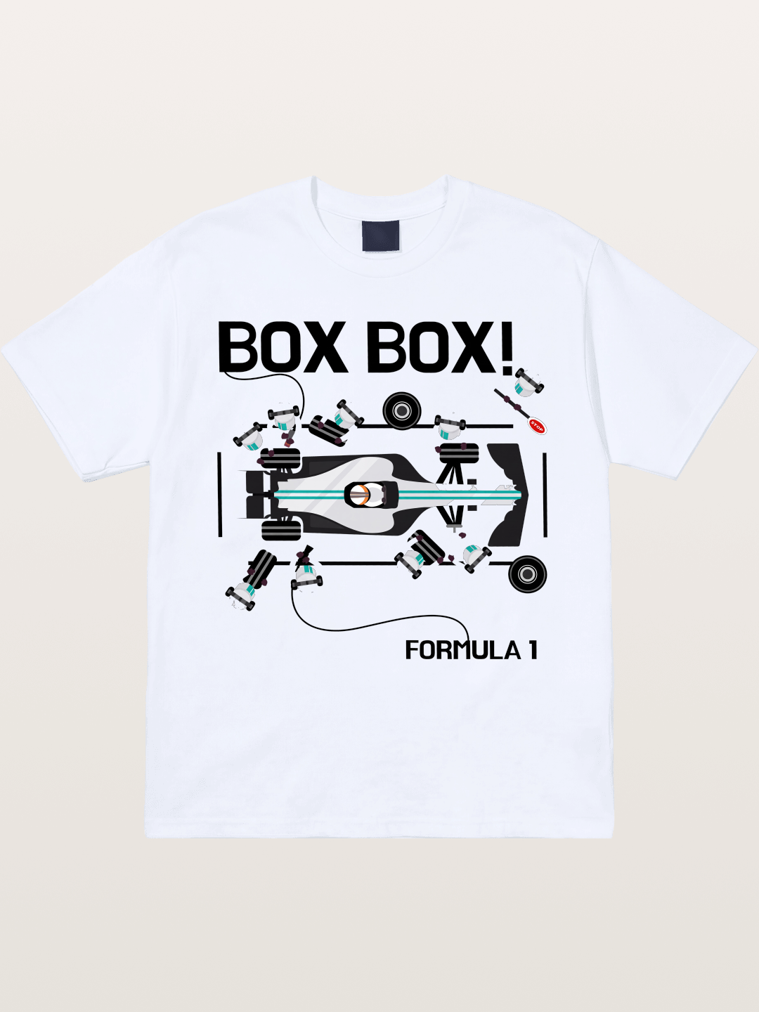 F1 Box Box Pit Stop Graphic Gildan T-shirt